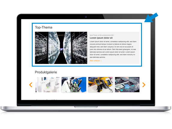 Top-Thema auf dem Ausstellerprofil